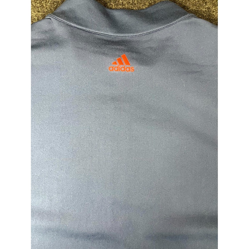 Adidas Golf Top Mens XL Blue Stretch Bear Mountain Ranch Mock Neck Quarter Zip - Picture 8 of 11